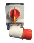 RECEIVING SET 400V 16A WITH PHASE INVERTER - RIGHT CONNECTION (BALS IP67)