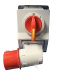 RECEIVING SET 400V 16A WITH PHASE INVERTER - LEFT CONNECTION
