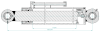 100.70.1244  Ø35 L=1530/ Hydraulic cylinder