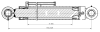 110.80.1565  Ø50 L=1924/ Hydraulic cylinder