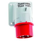 Plug for mouting 16A 5p 400V 6h IP44 - phase inverter
